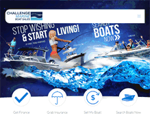 Tablet Screenshot of challengemarine.com.au